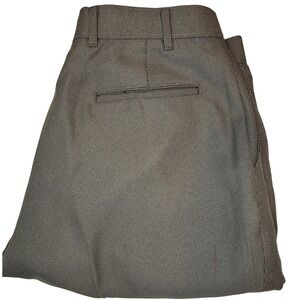 Vintage Levi Strauss Action Slacks Men's Brown Houndstooth Dress Pants 38x32